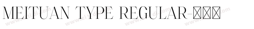 Meituan Type Regular字体转换